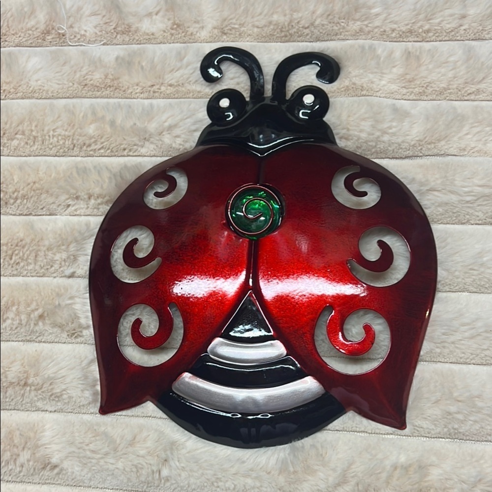 Red and Black Ladybug Wall Decor